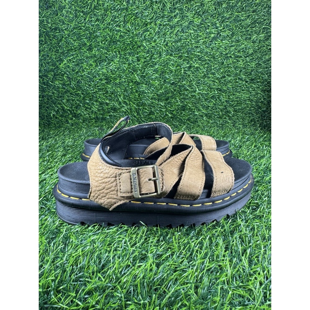 Dr Martens Blaire Gladiator Sandals Women's Size US 8 Brown Leather Shoes EUC